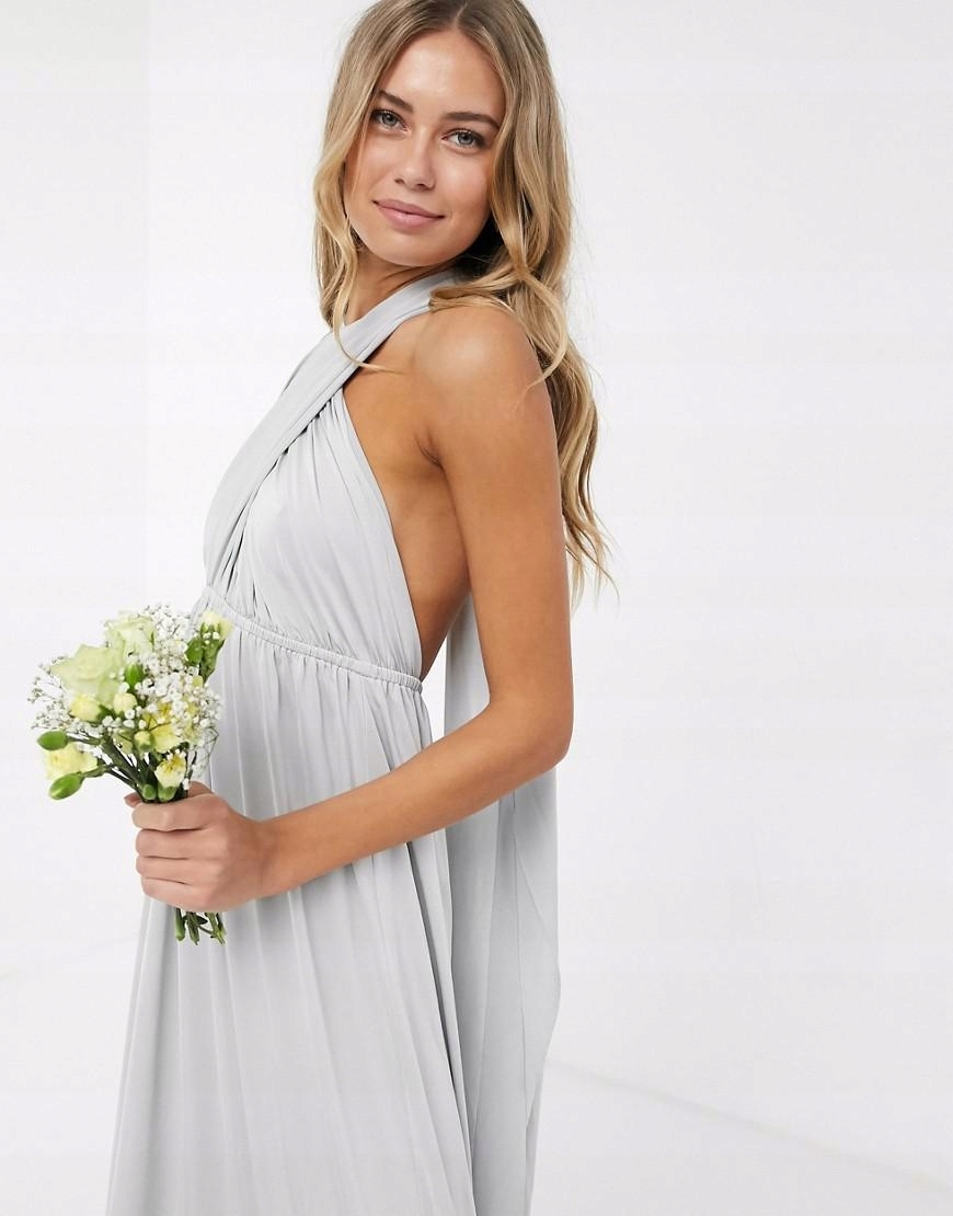 SZARA MAXI SUKIENKA 