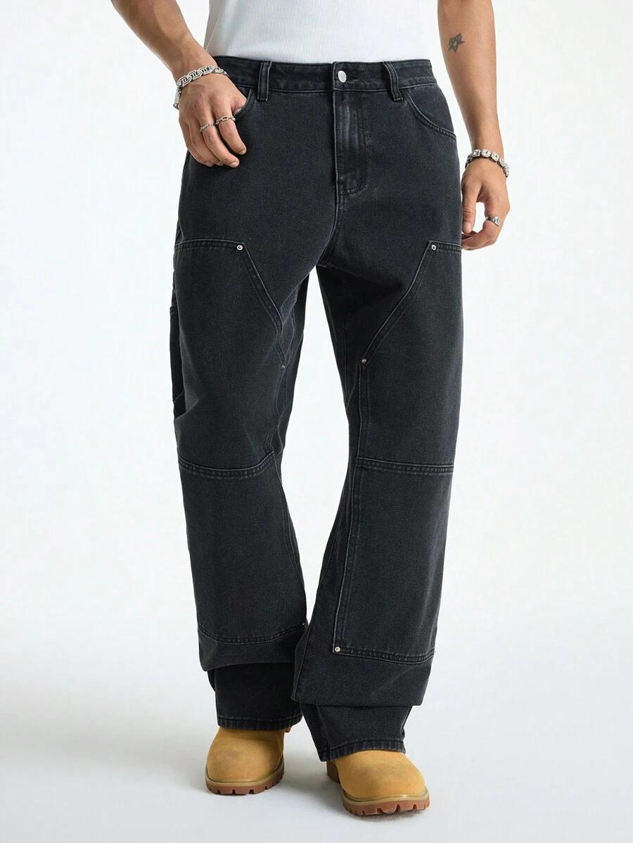czarne spodnie jeans