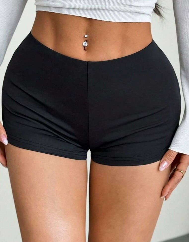 czarny dół od bikini szorty