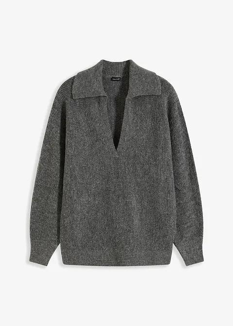 SWETER DAMSKI SZARY