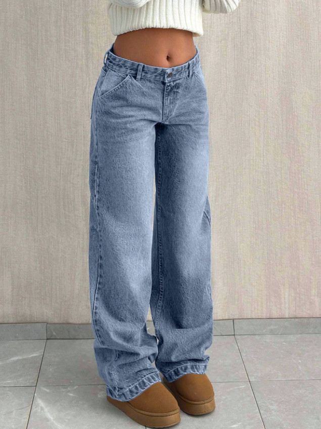 SPODNIE JEANS SZEROKIE NOGAWKI