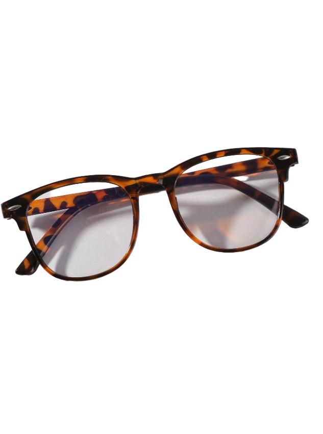 okulary zerówki animal print