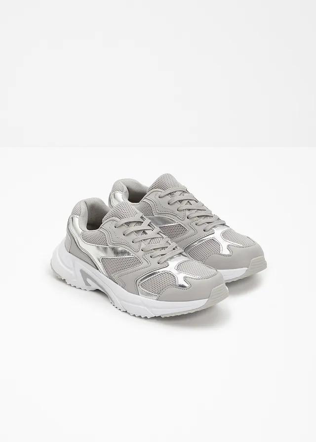 SNEAKERSY CHUNKY Z METALICZNĄ WSTAWKĄ
