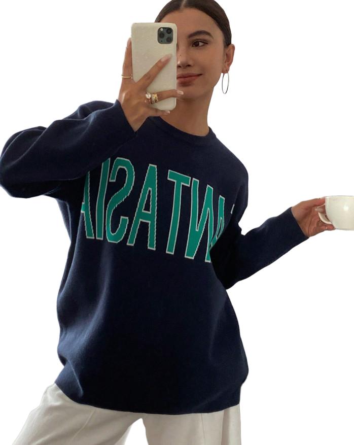 SWETER Z NAPISEM