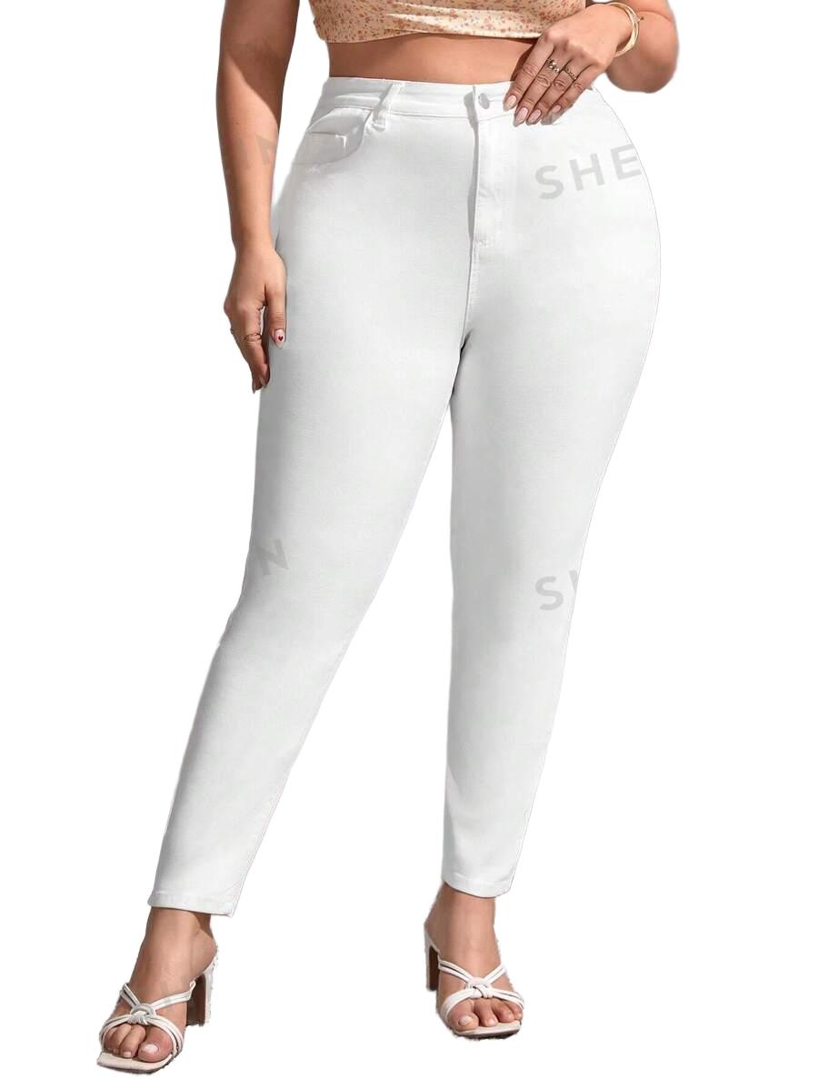 JEANSY DAMSKIE SLIM WYSOKI STAN BAWEŁNA