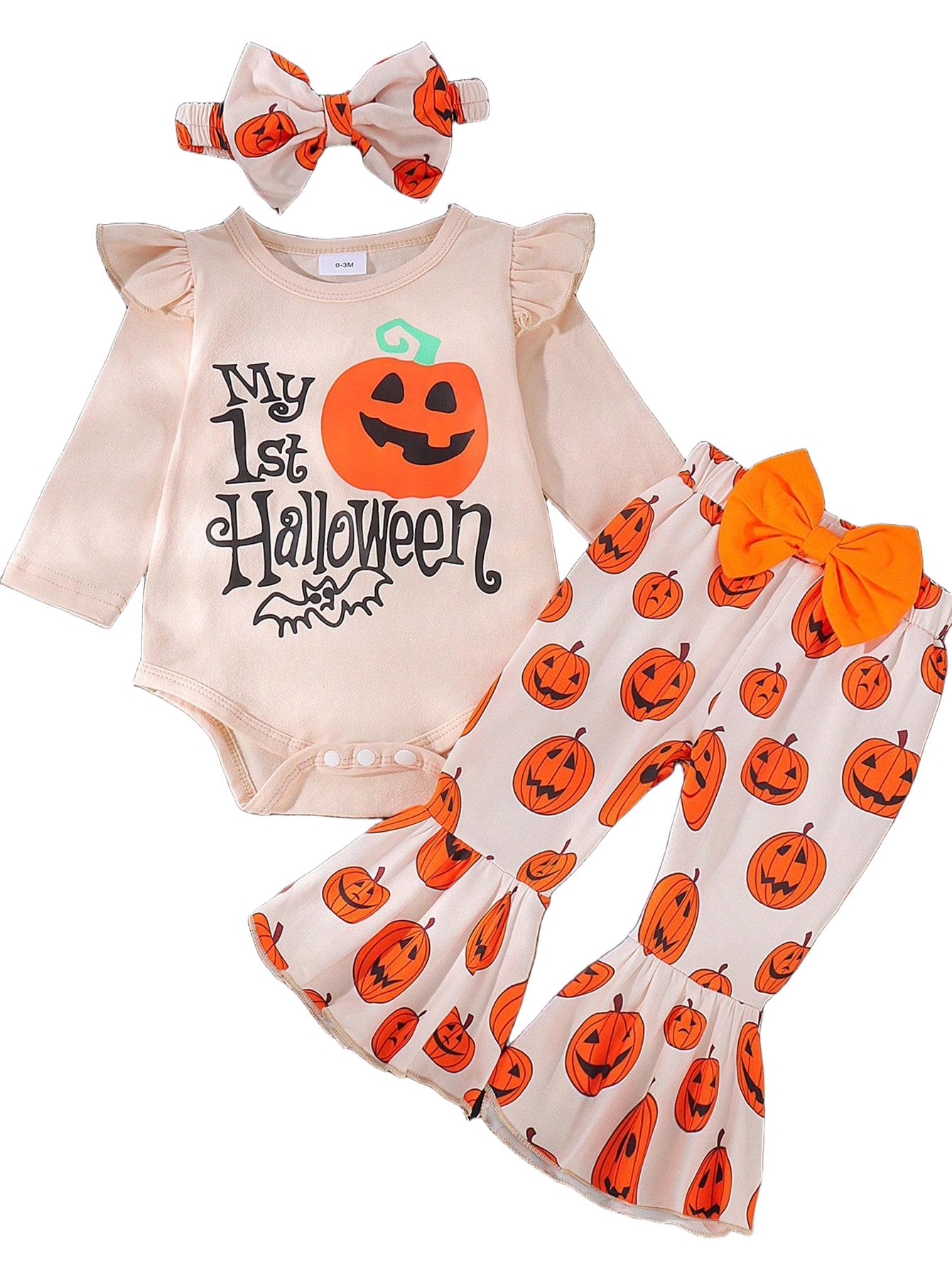 KOMPLET DZIECIĘCY Z NADRUKIEM NA HALLOWEEN