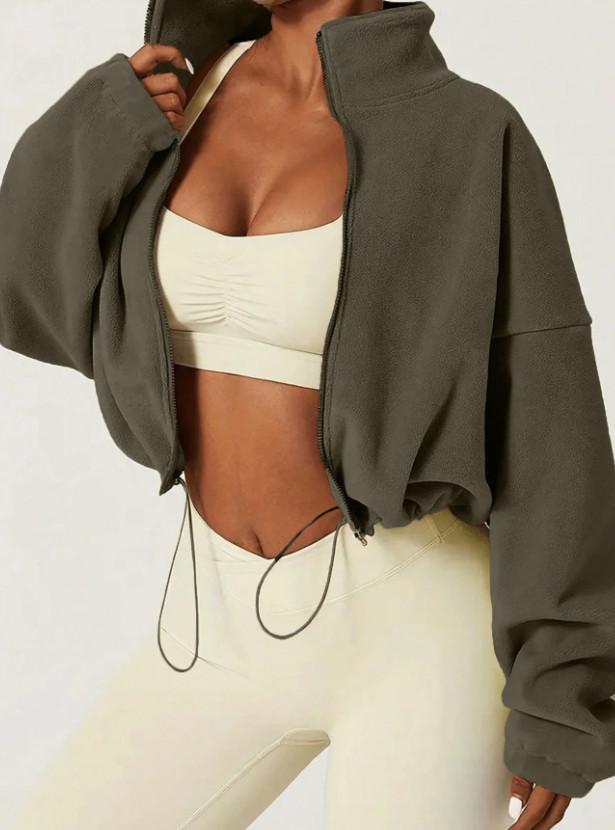 zielona ROZPINANA BLUZA