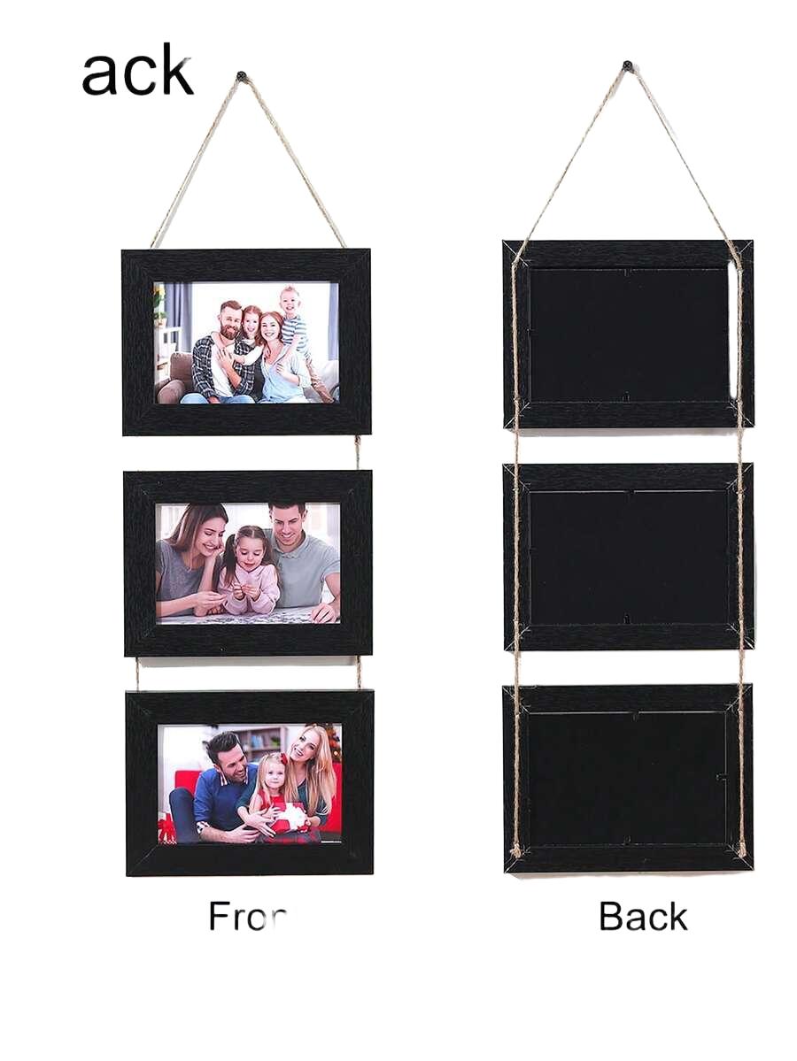 czarna ramka na zdjęcia 3-pack