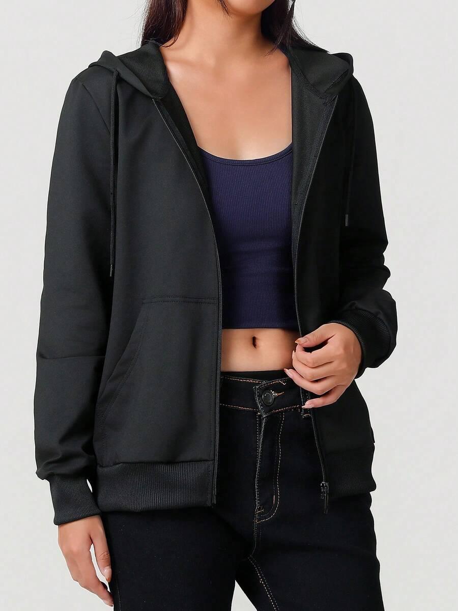 czarna bluza zamek