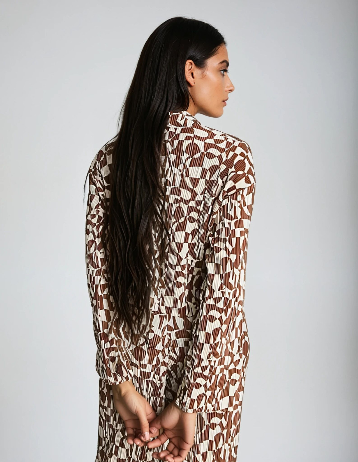 PLISOWANA BLUZKA PRINT