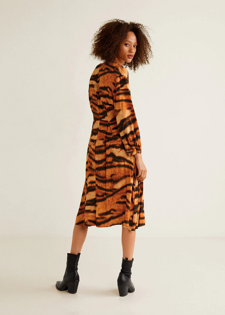 MIDI SUKIENKA ANIMAL PRINT