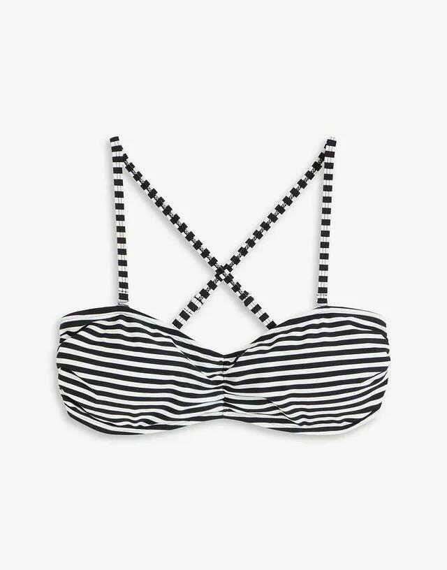 GÓRA BIKINI DAMSKA WZÓR W PASKI
