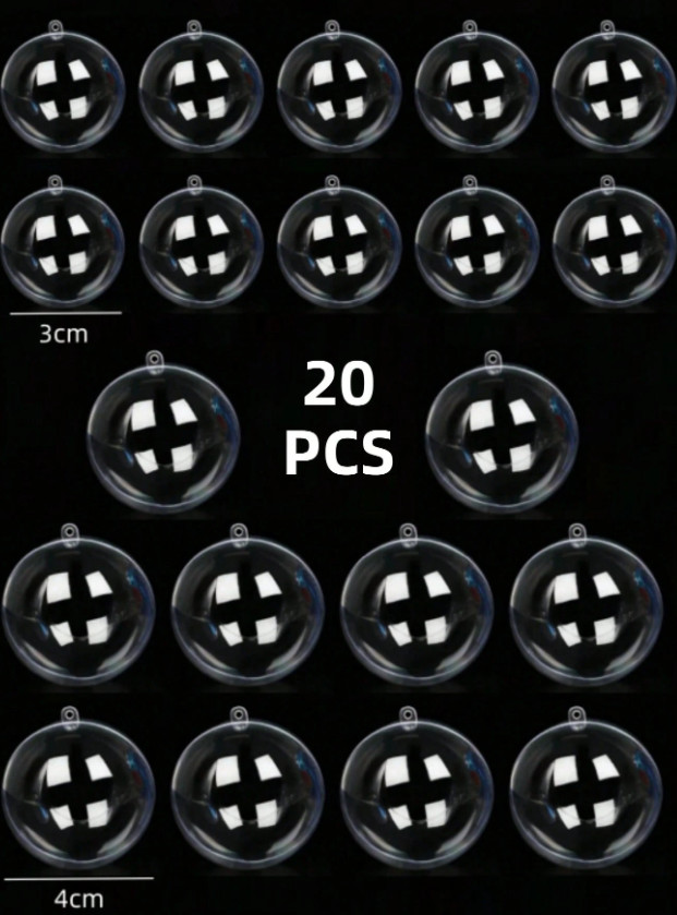dekoracja plastikowe bombki