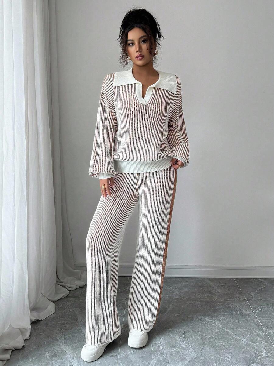sweter spodnie komplet 