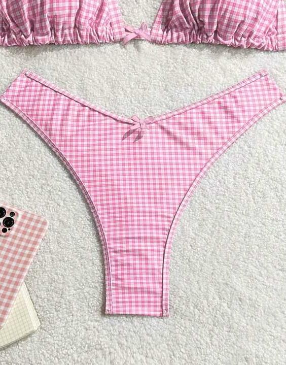 dół od bikini animal wzór krata