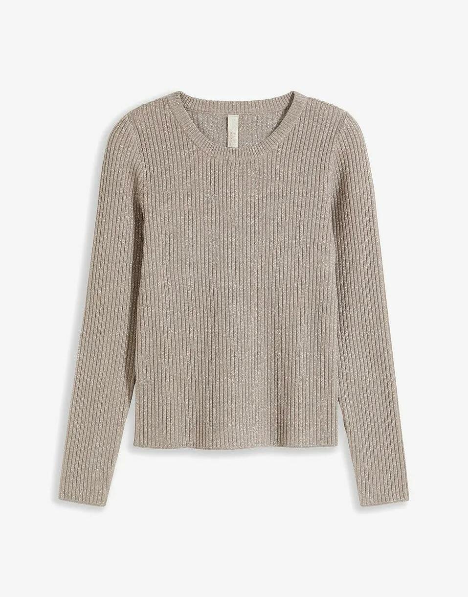 ŻEBROWANY SWETER DAMSKI