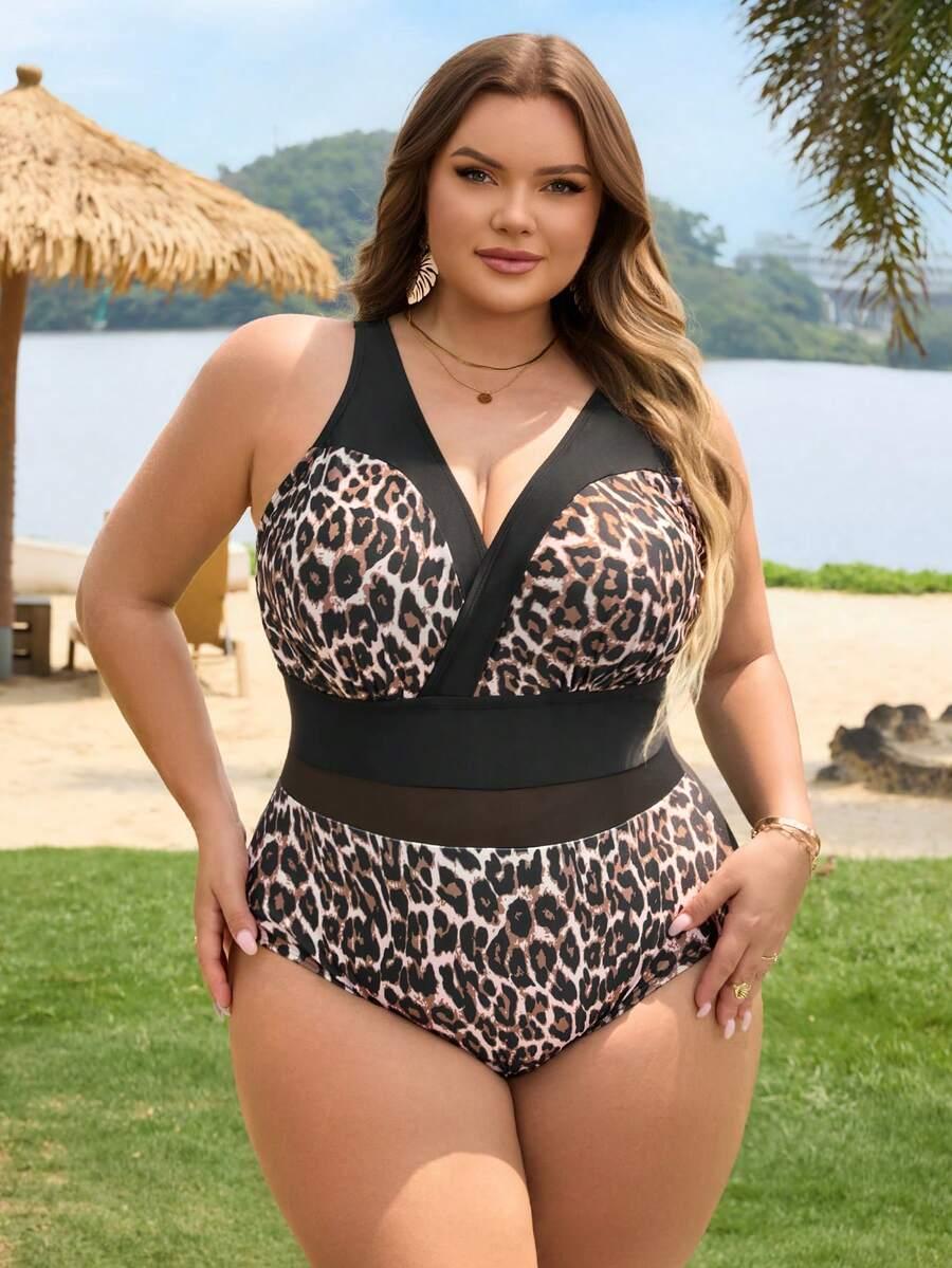 jednoczęściowy strój kąpielowy animal print