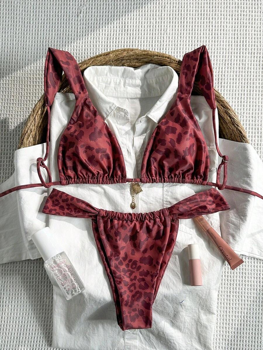 DWUCZĘŚCIOWY STRÓJ KĄPIELOWY ANIMAL PRINT