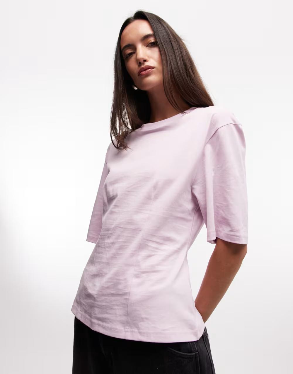 różowy t-shirt krótki rękaw