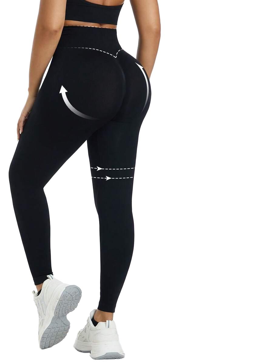 czarne sportowe legginsy