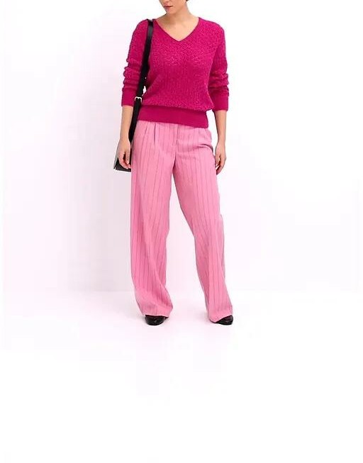 SWETER AŻUROWY Z PRZĘDZY PIÓRKOWEJ