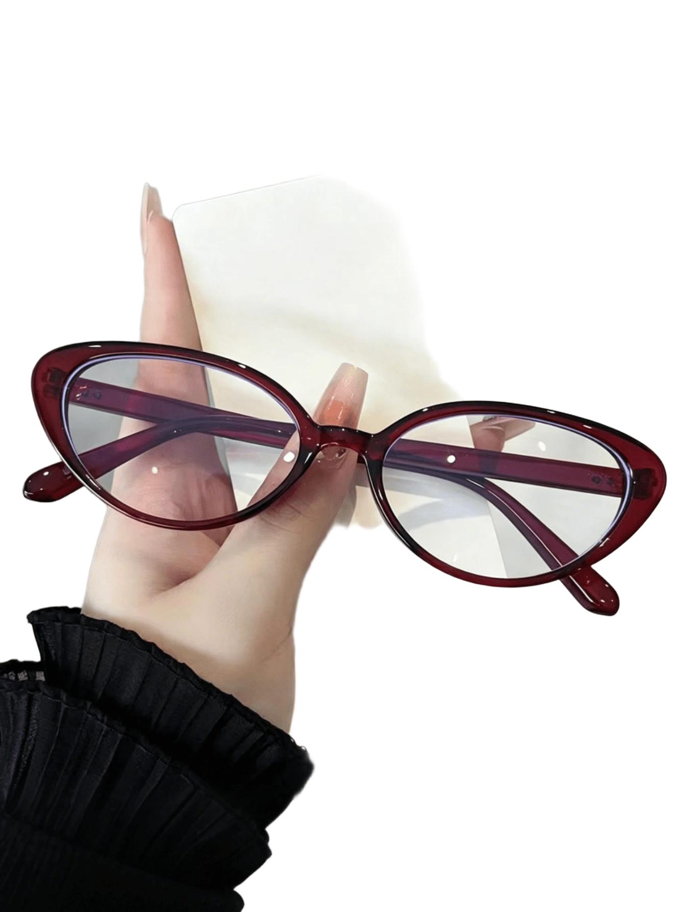 bordowe okulary zerówki