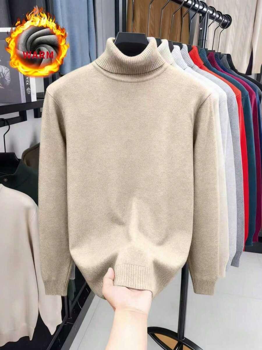 beżowy sweter golf