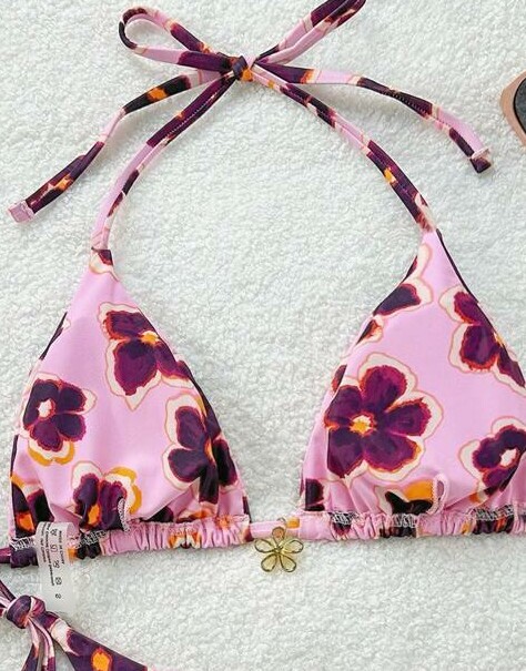 GÓRA OD BIKINI wzór kwiaty