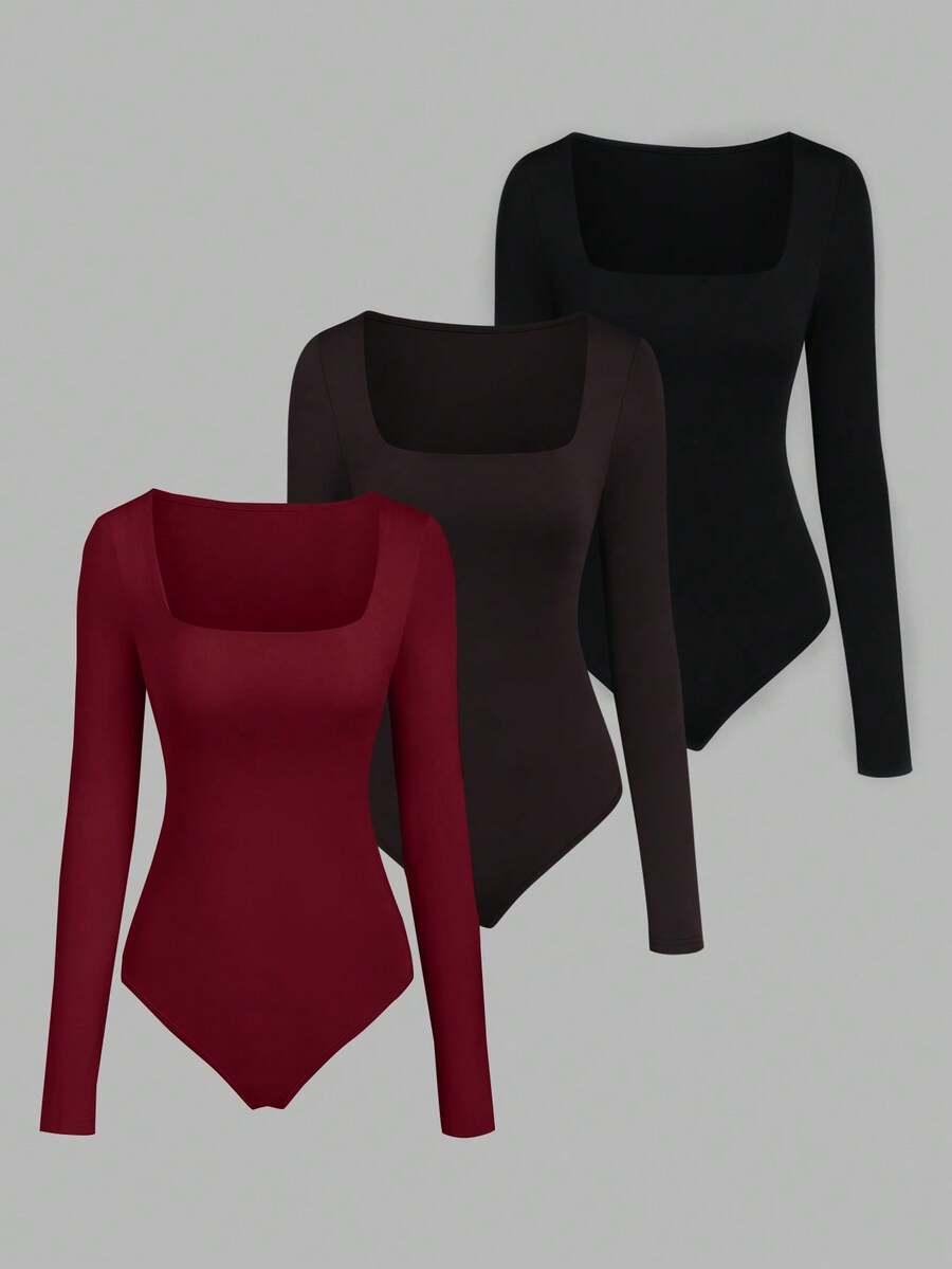 body długi rękaw 3-pack