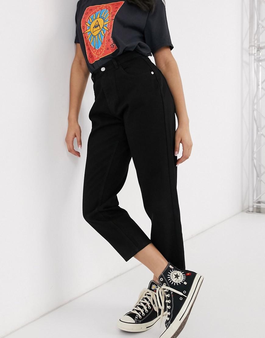 CZARNE SPODNIE JEANS