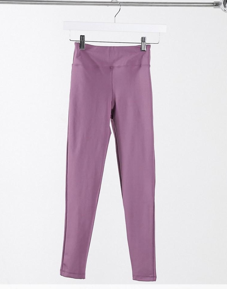 FIOLETOWE LEGGINSY WYSOKI STAN