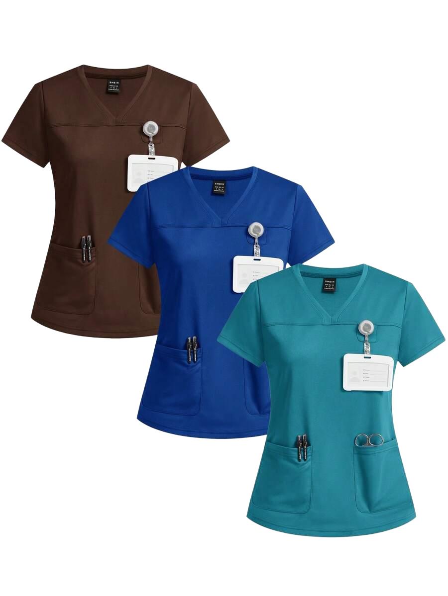 bluzka krótki rękaw 3-pack