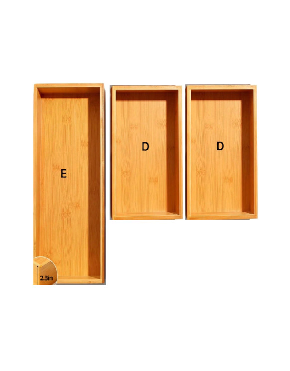 drewniany organizer 3-pack