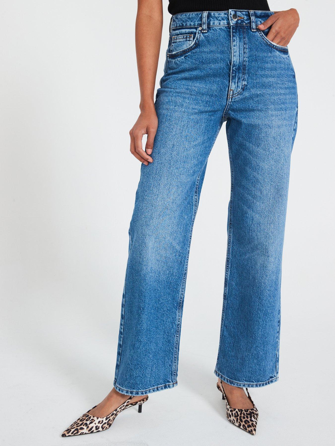 V BY VERY JEANSY WIDE LEG HIGH WAIST