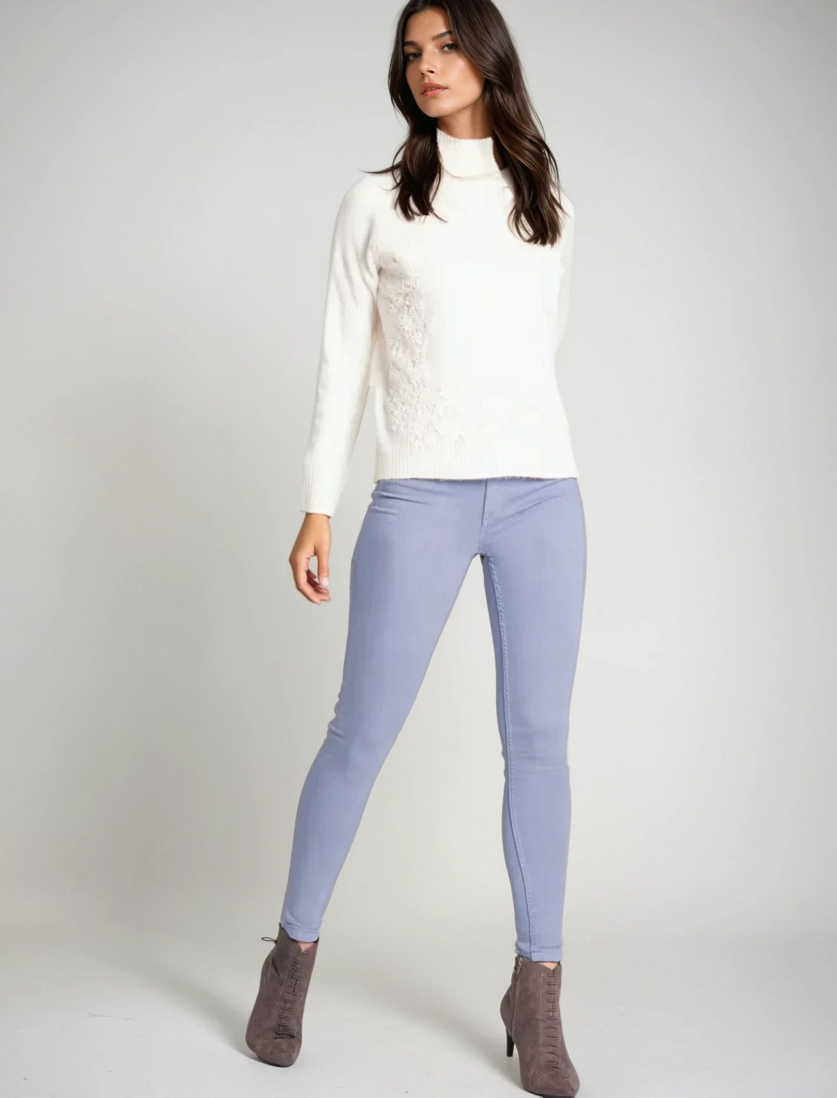 SPODNIE WYSOKI STAN T57-9434K-YE
