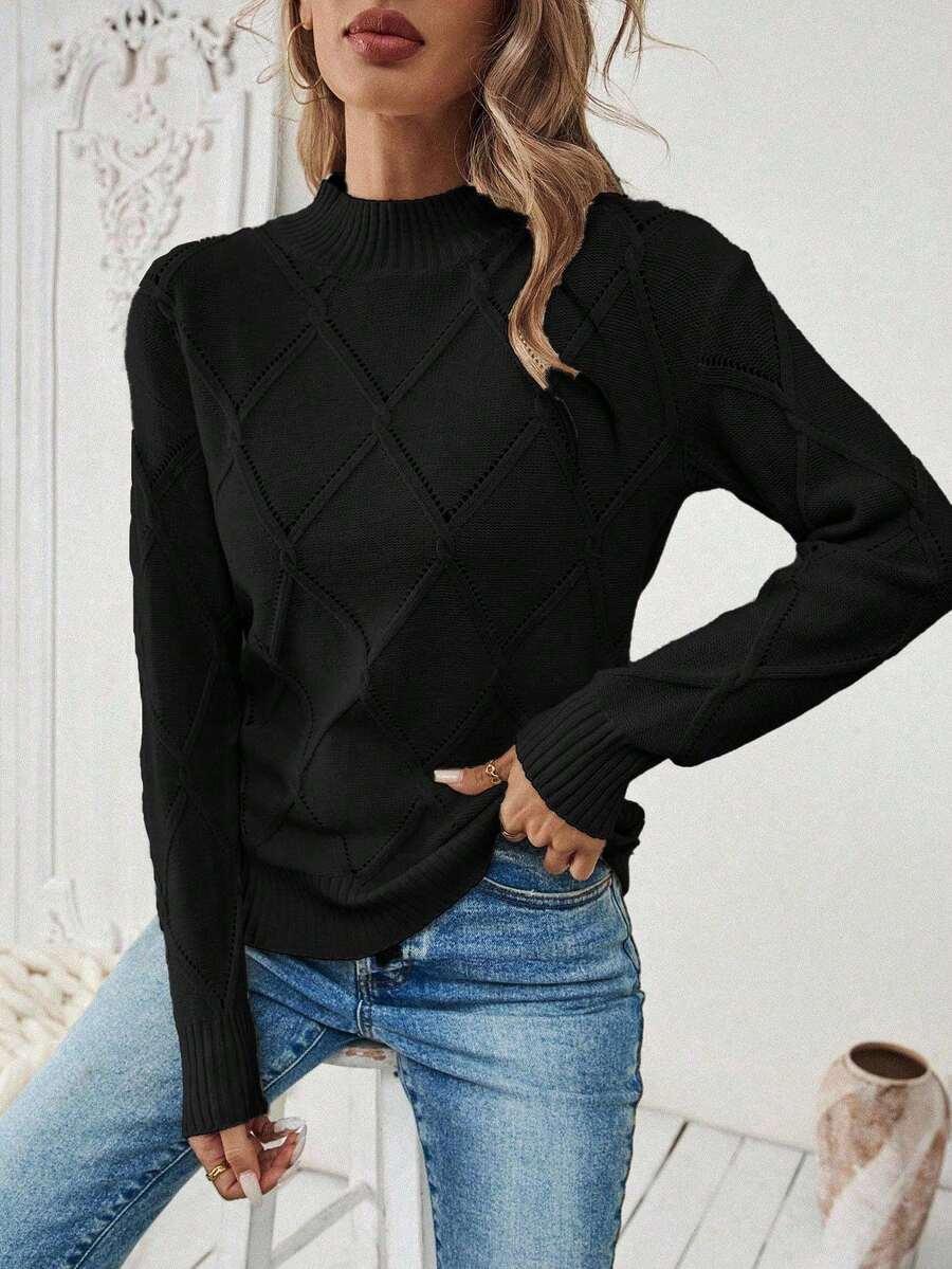 CZARNY SWETER STÓJKA