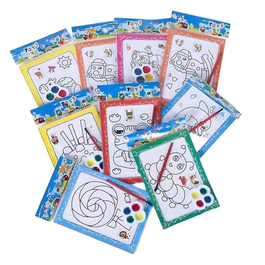 kolorowanka farbki akwarelowe zestaw 20-pack