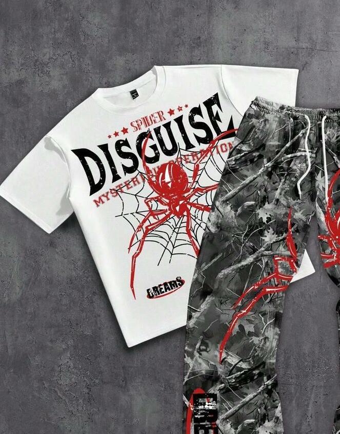 t-shirt z krótkim rękawem nadruk