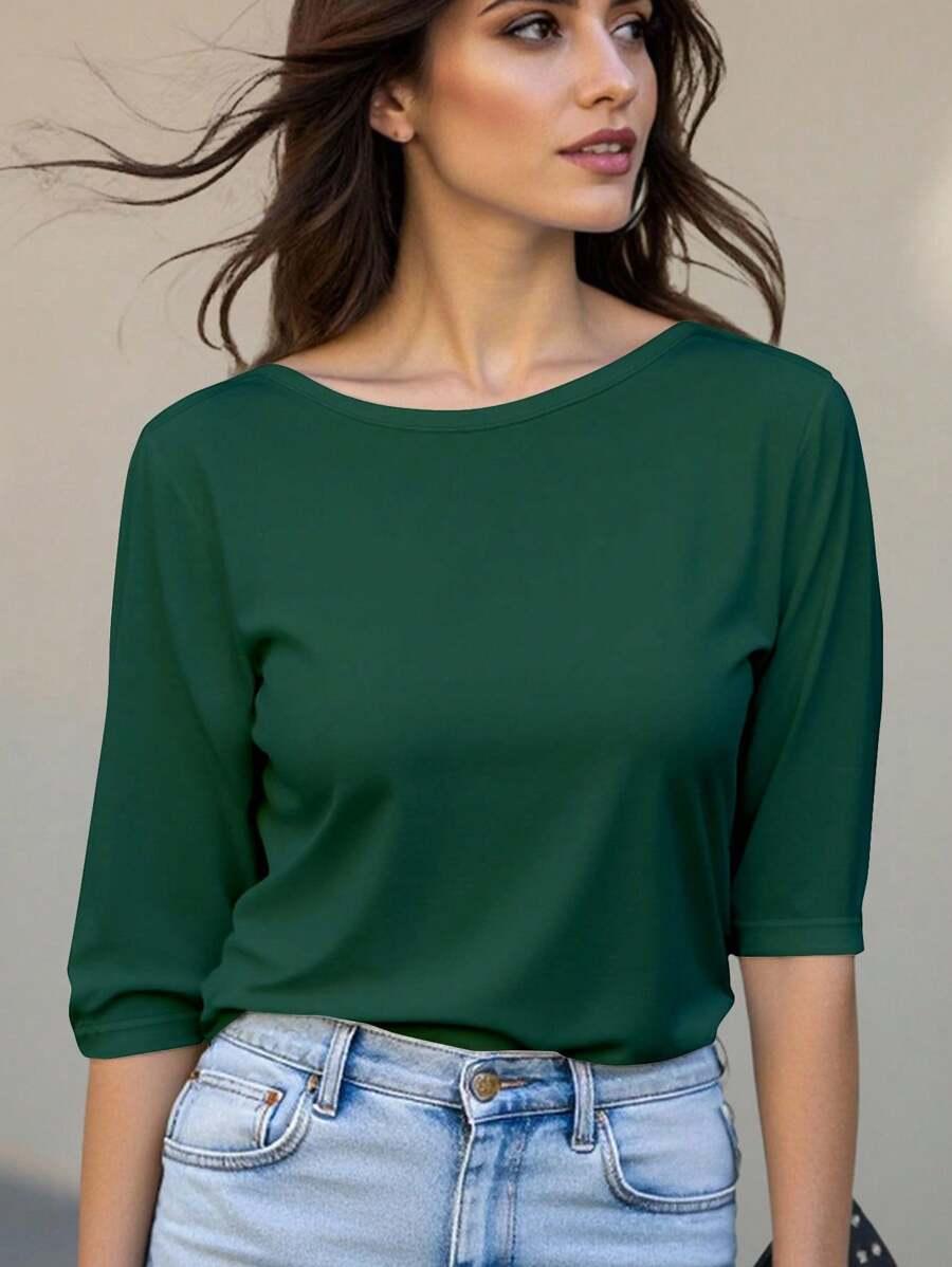zielona bluzka casual