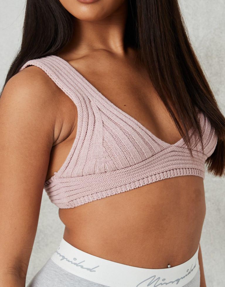 DZIANINOWY CROP TOP