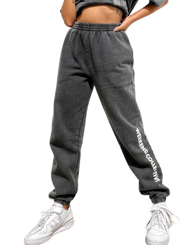 SZARE SPODNIE DRESOWE JOGGER