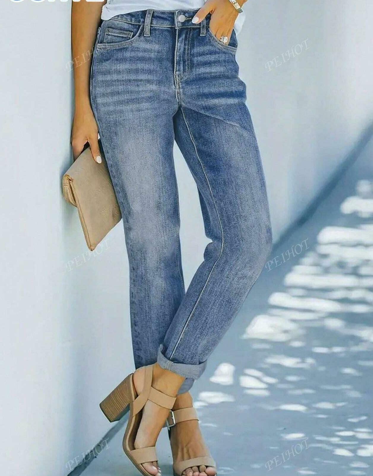 PROSTE SPODNIE JEANS