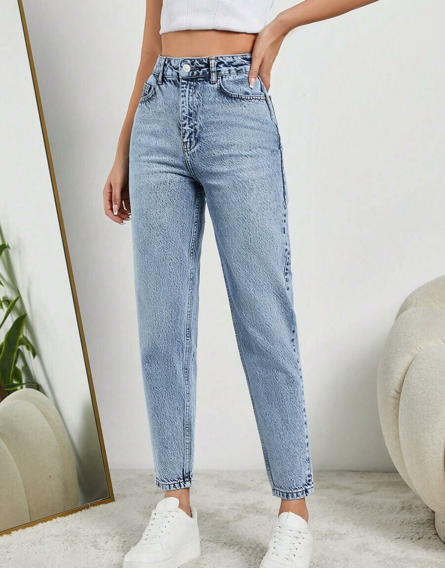 NIEBIESKIE SPODNIE JEANSY