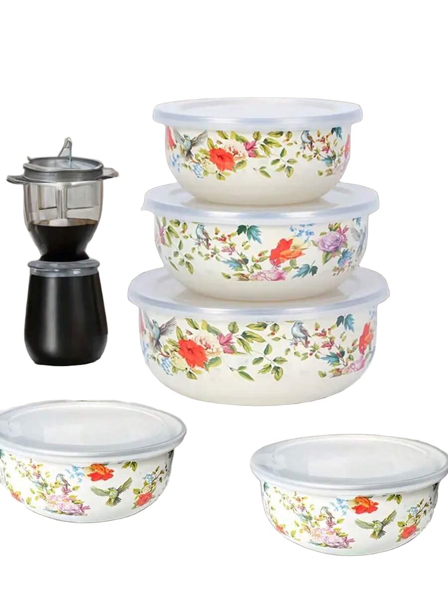 POJEMNIK NA ŻYWNOŚĆ Z PRZYKRYWKĄ 5-pack