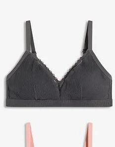 BIUSTONOSZ BRALETTE BEZ FISZBIN BAWEŁNY SZARY 1 SZT 