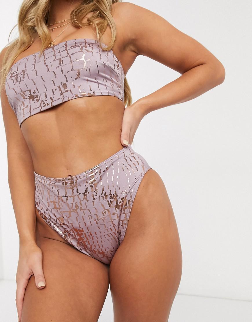 DÓŁ OD BIKINI WYSOKI STAN POŁYSK