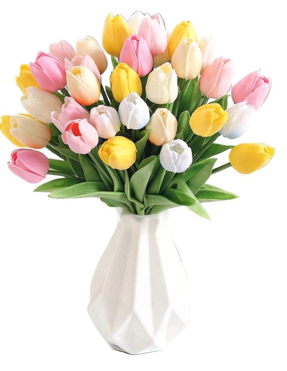 SZTUCZNE KWIATY TULIPANY DEKORACJA 15SZT