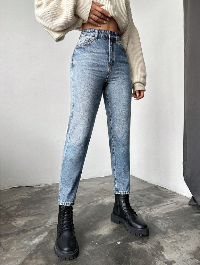SPODNIE JEANS WYSOKI STAN