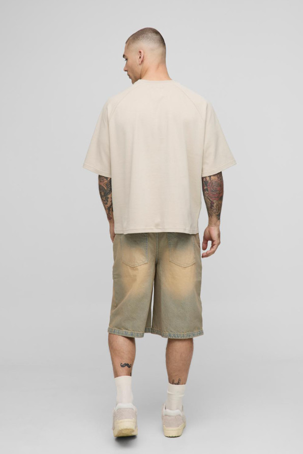 spodenki jeansowe wash effect