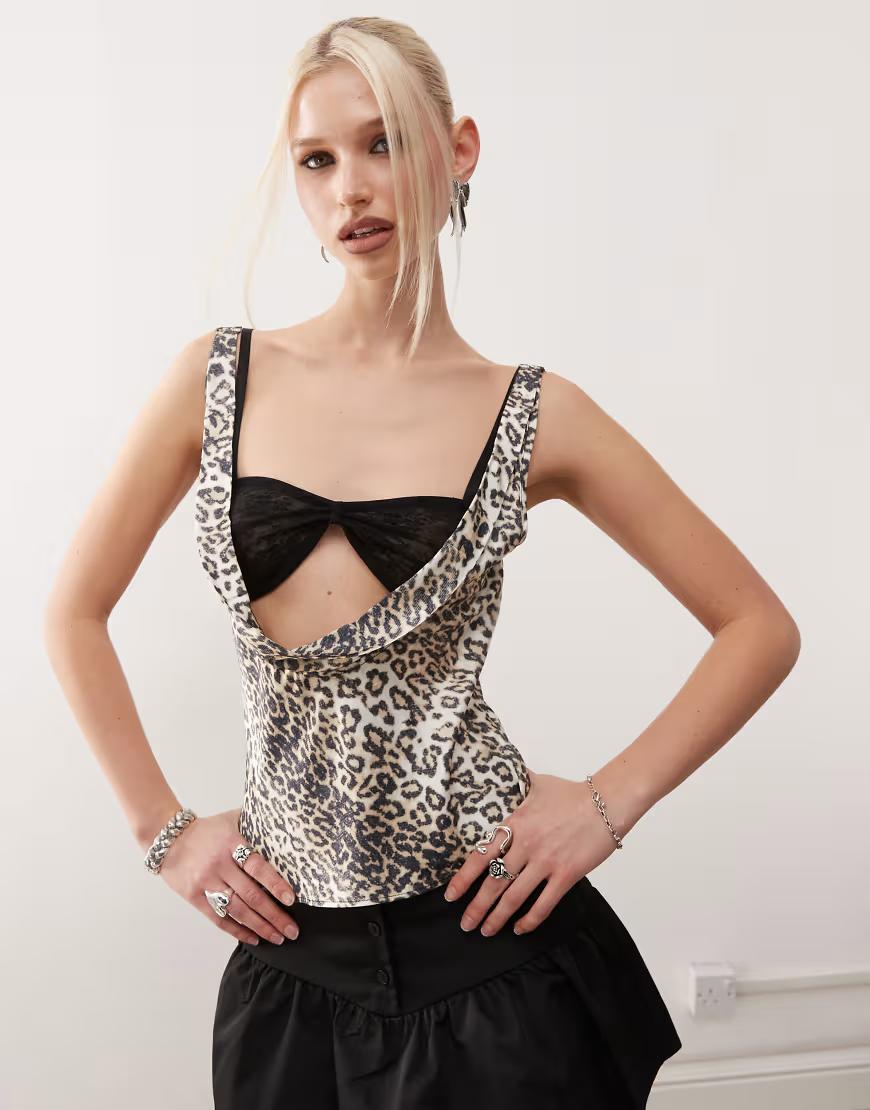 TOP ANIMAL PRINT 2W1